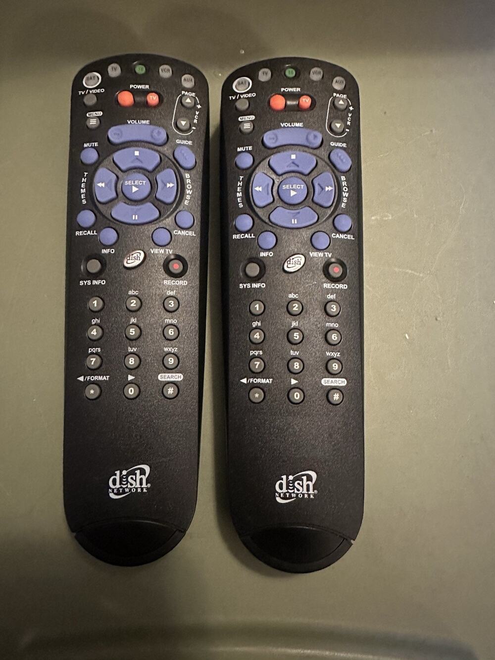 Genuine OEM DISH Network 3.2 IR 137180 Satellite TV Remote Control Set Of 2